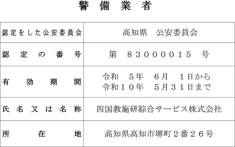 警備業標章